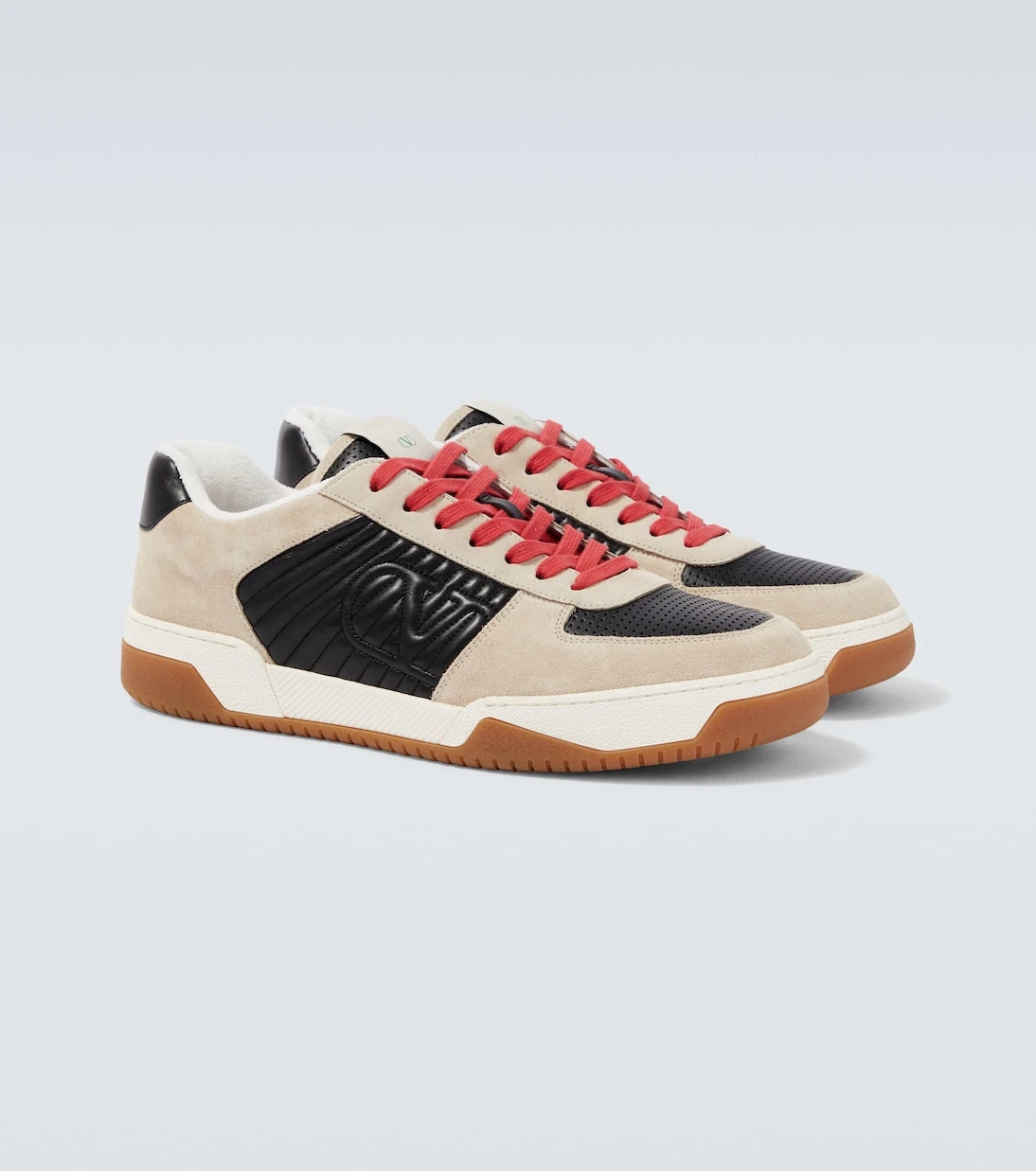 Valentino Garavani - Suede and leather sneakers
