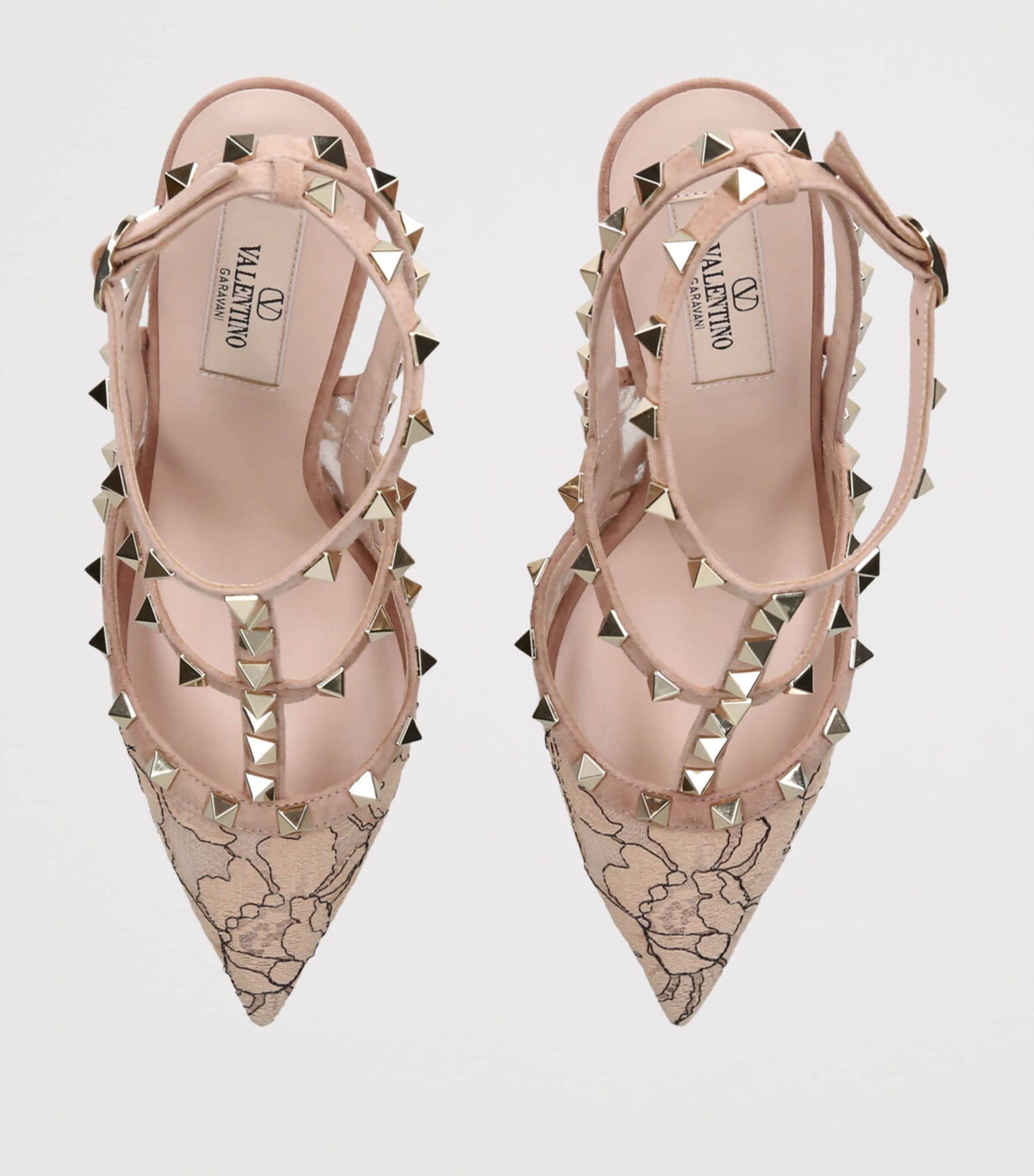 Lace Rockstud Pumps 100