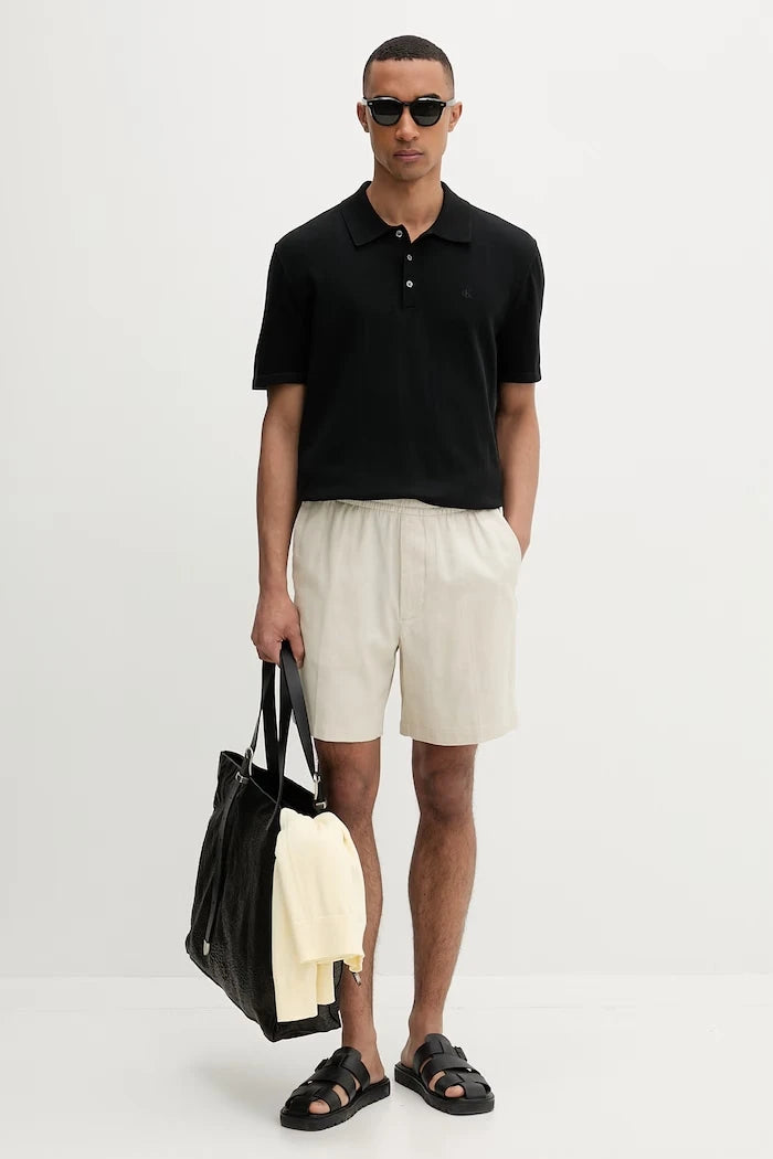 Calvin Klein erkek pamuklu yakalı polo tişört