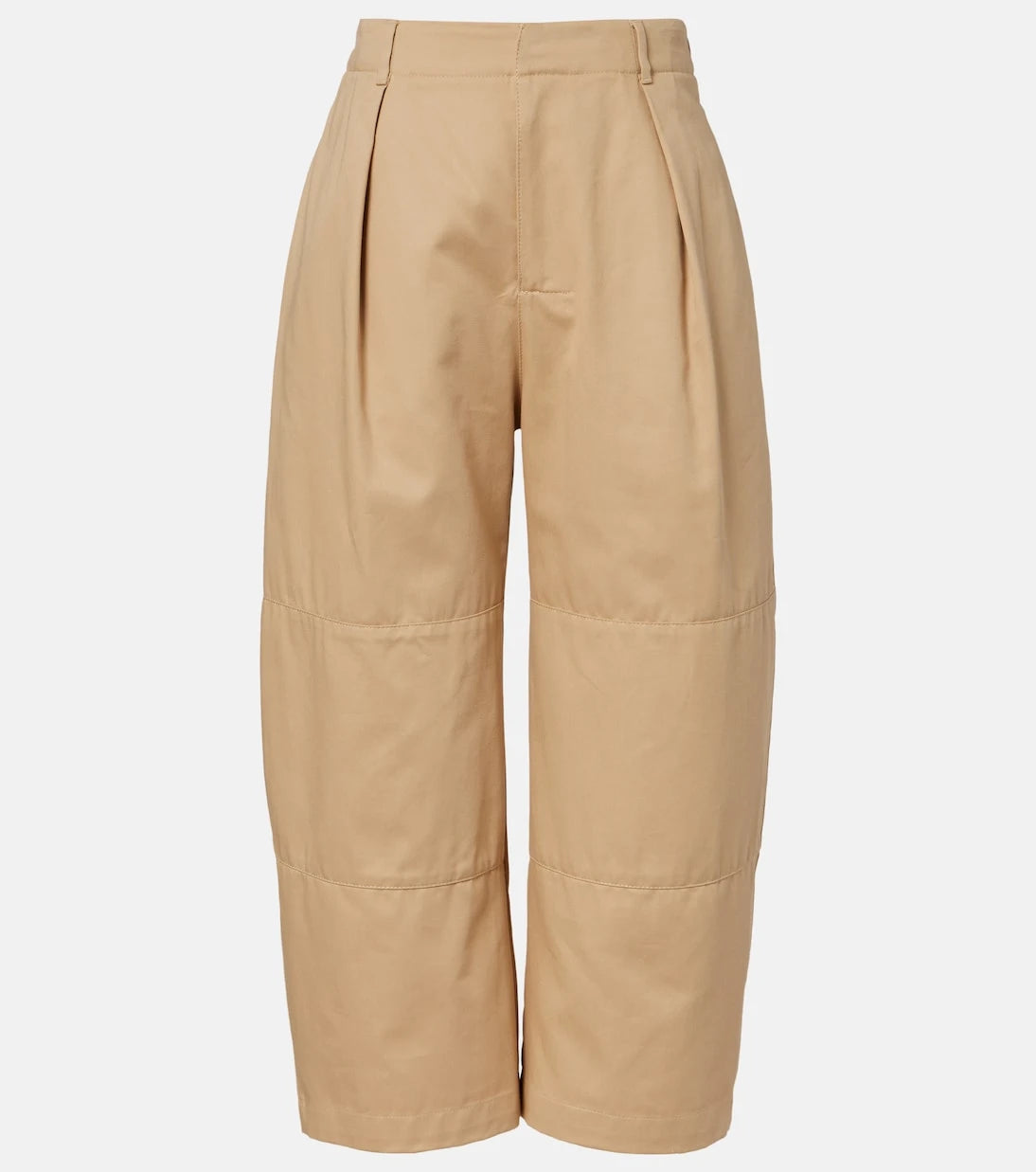 Loewe - Cotton cropped barrel-leg pants