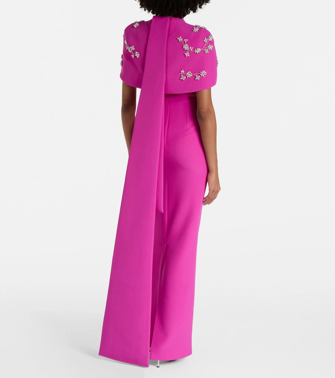 Safiyaa - Embellished caped gown