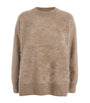 Beige Cashmere Brushed Sweater