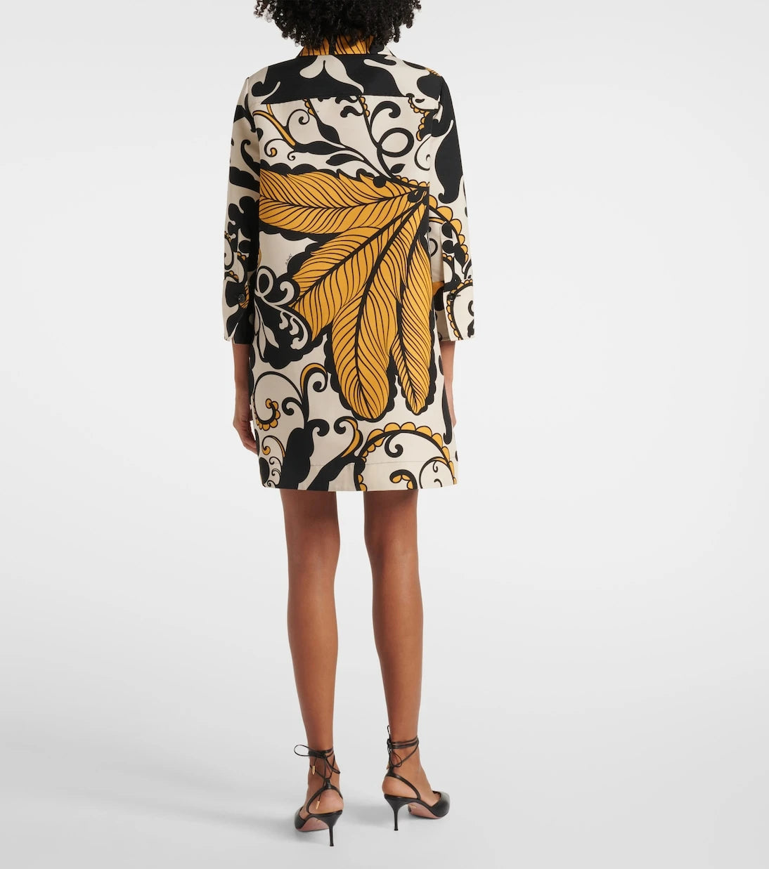 La DoubleJ - Artemis floral wool-blend minidress