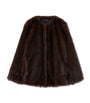 Marina Rinaldi Brown Faux Fur Coat