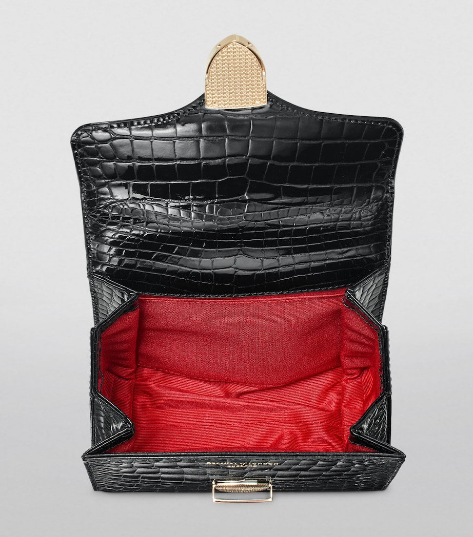 Aspinal Of London Black Mini Mayfair Top-Handle Bag