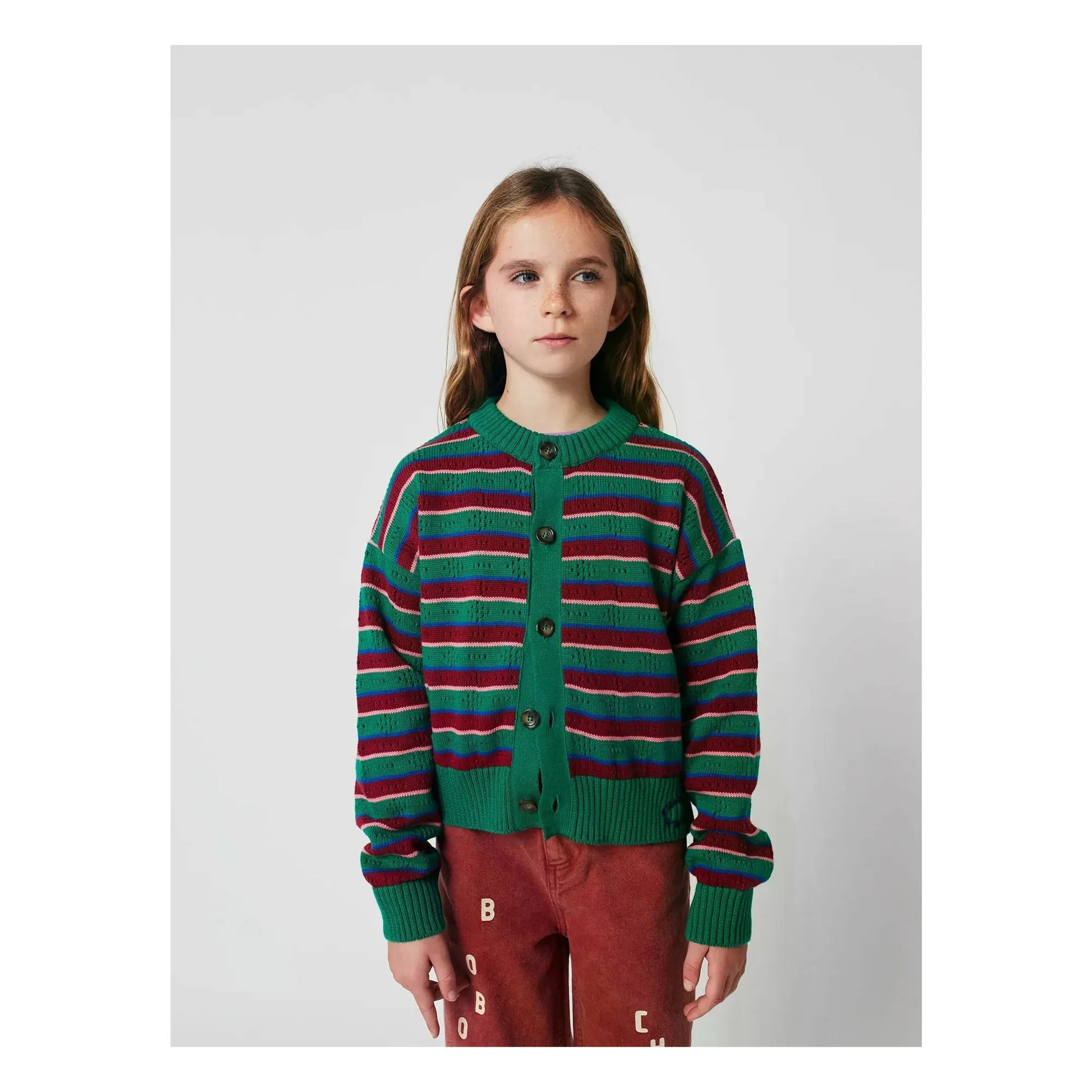 Bobo Choses - Striped Organic Cotton Vest | Green