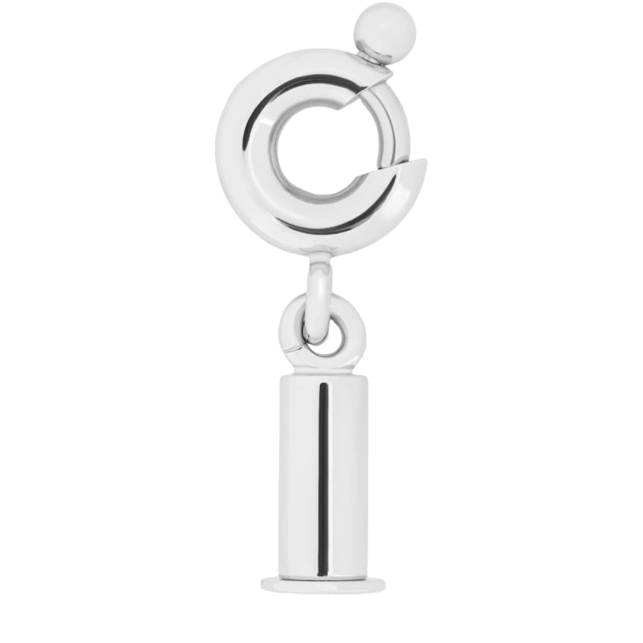 Silver Brass Personalisation Bar Bag Charm