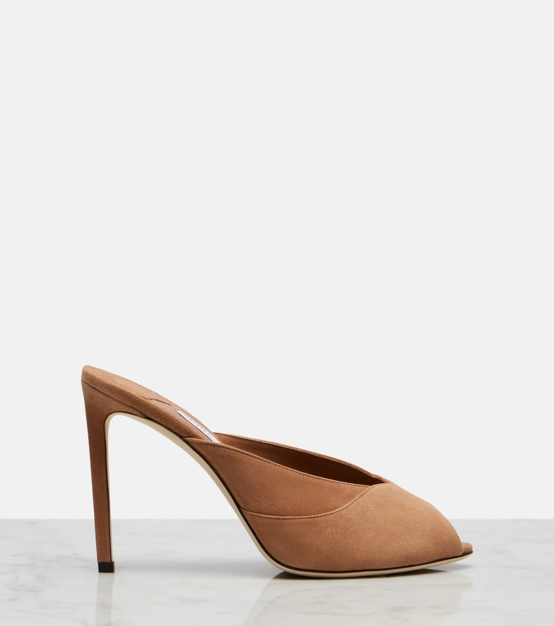 Jimmy Choo - Brigitte suede peep-toe mules