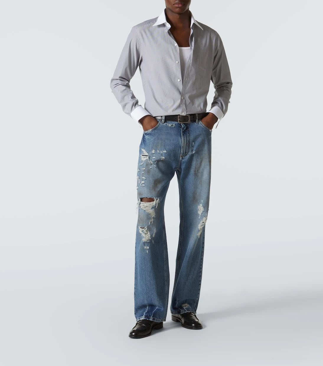 Dolce&Gabbana - Striped cotton poplin shirt