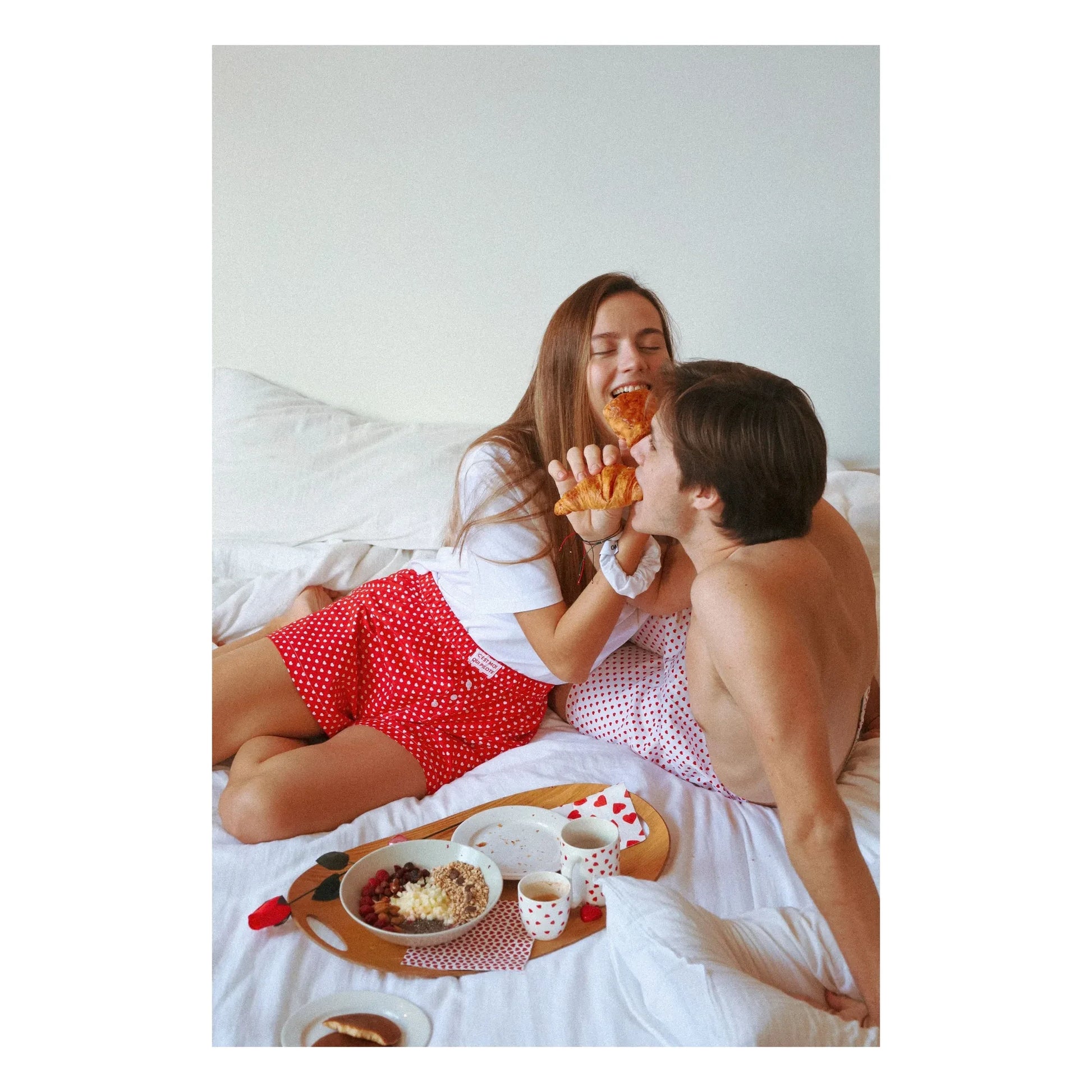 C'est moi qui pilote - Hearts underpants  | Red