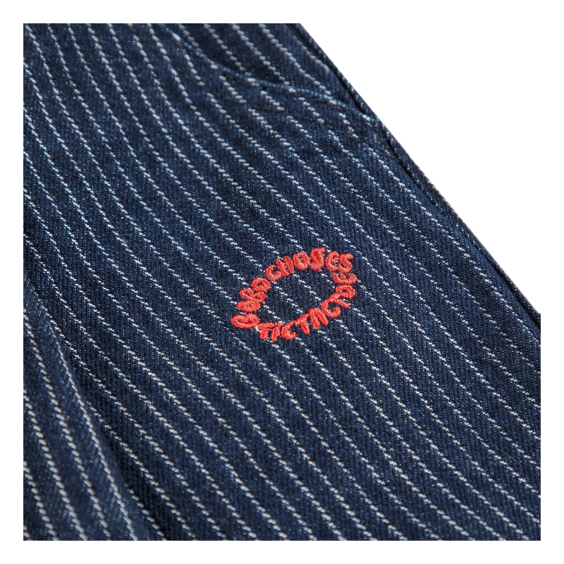 Bobo Choses - Striped Organic Cotton Balloon Jeans | Blue