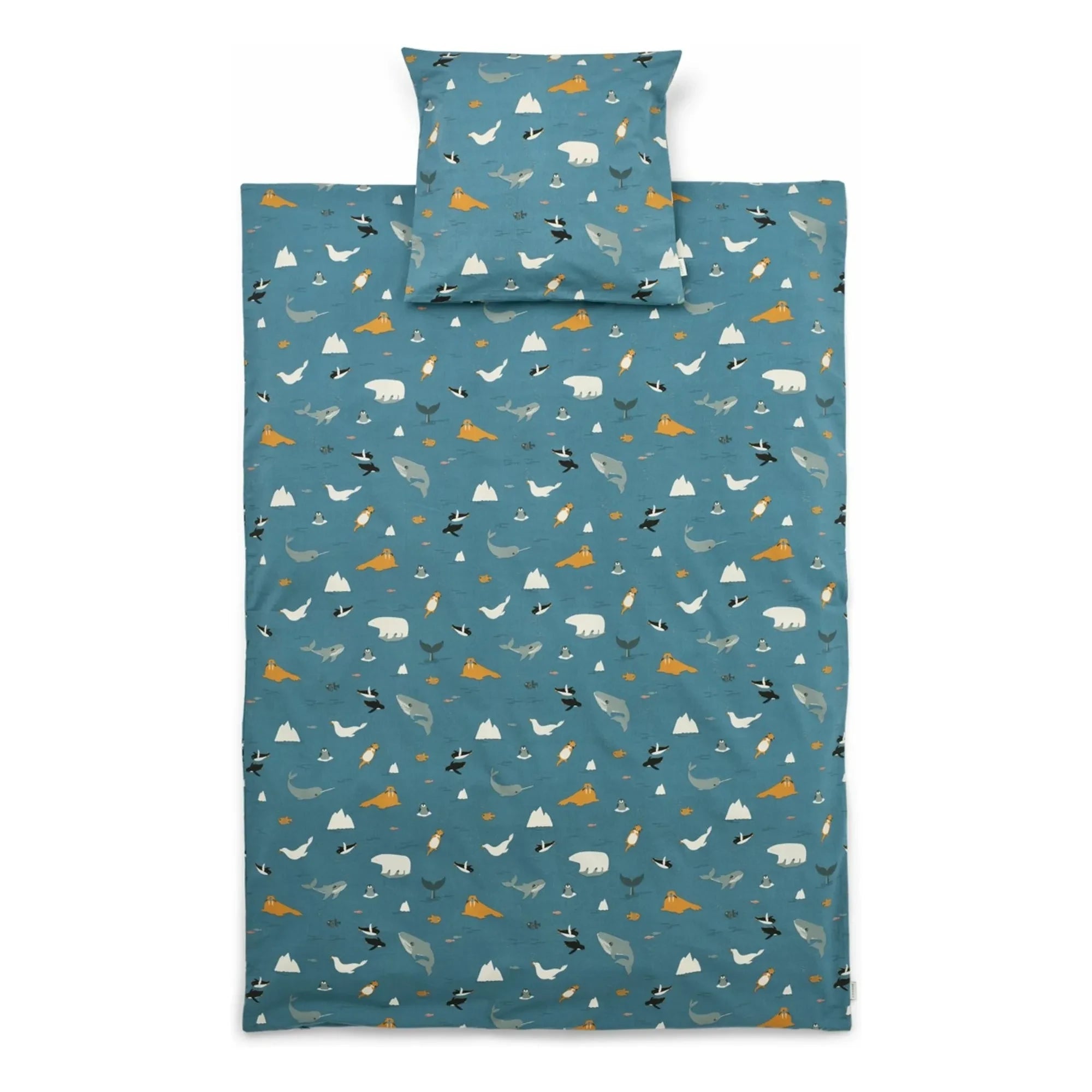 Liewood - Organic cotton bed linen set | Arctic Sea/Ocean view