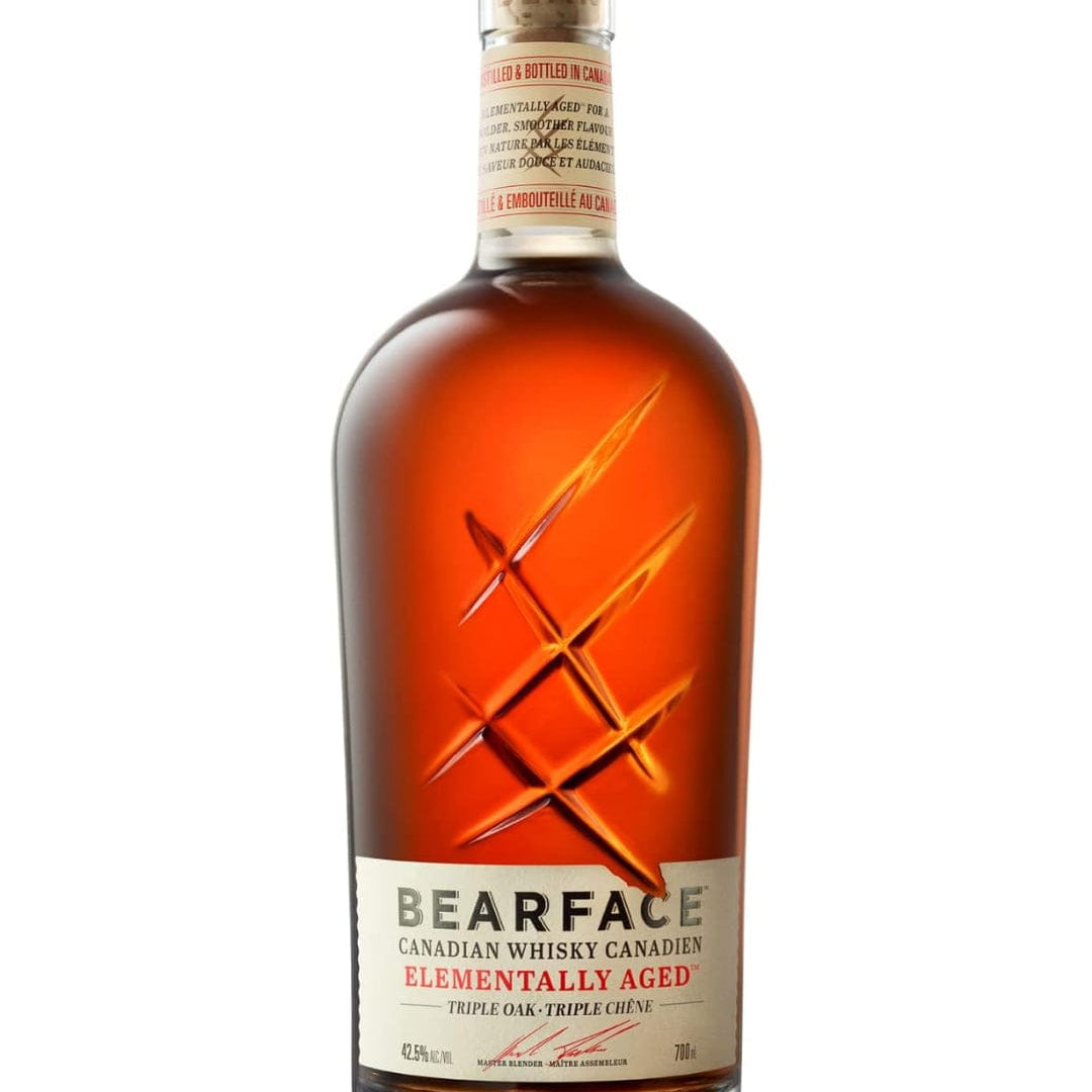 Bearface Elementally Aged Triple Oak Canadian Whisky, 70 cl