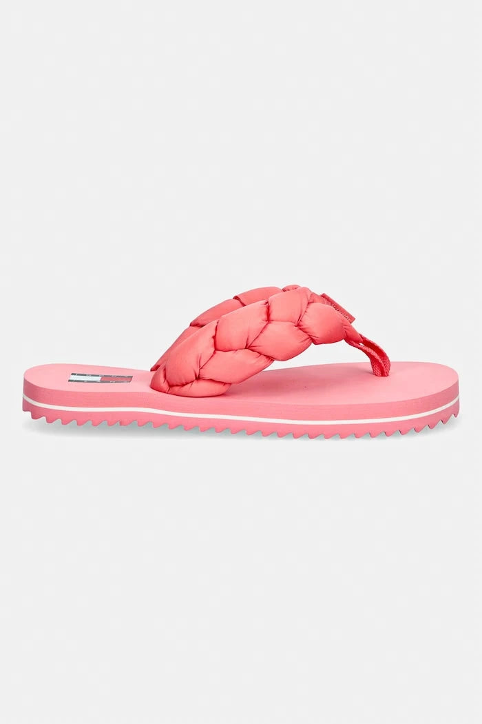 Tommy Jeans джапанки дамски BRAIDED THONG BEACH SANDAL