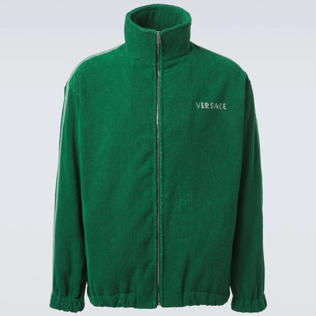 Versace - Medusa cotton terry zip-up sweatshirt