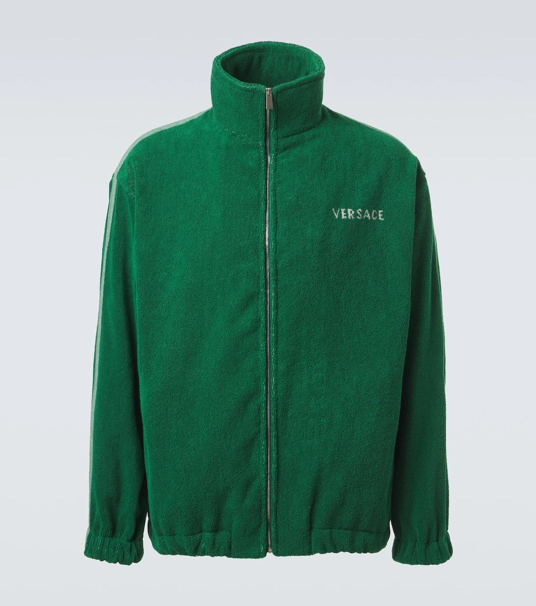 Versace - Medusa cotton terry zip-up sweatshirt
