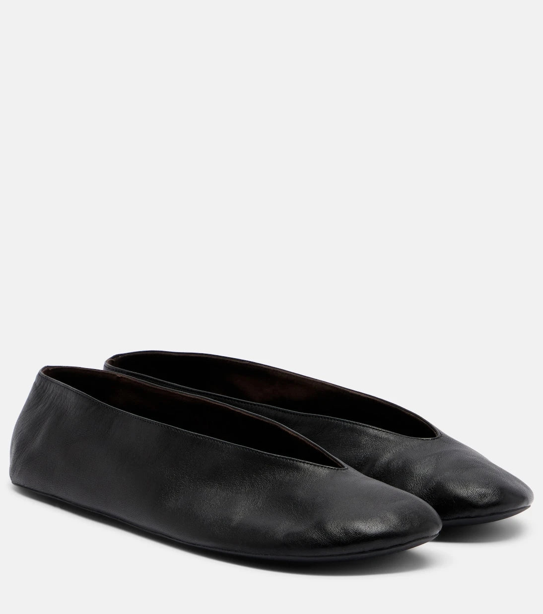 The Row - Fay leather ballet flats