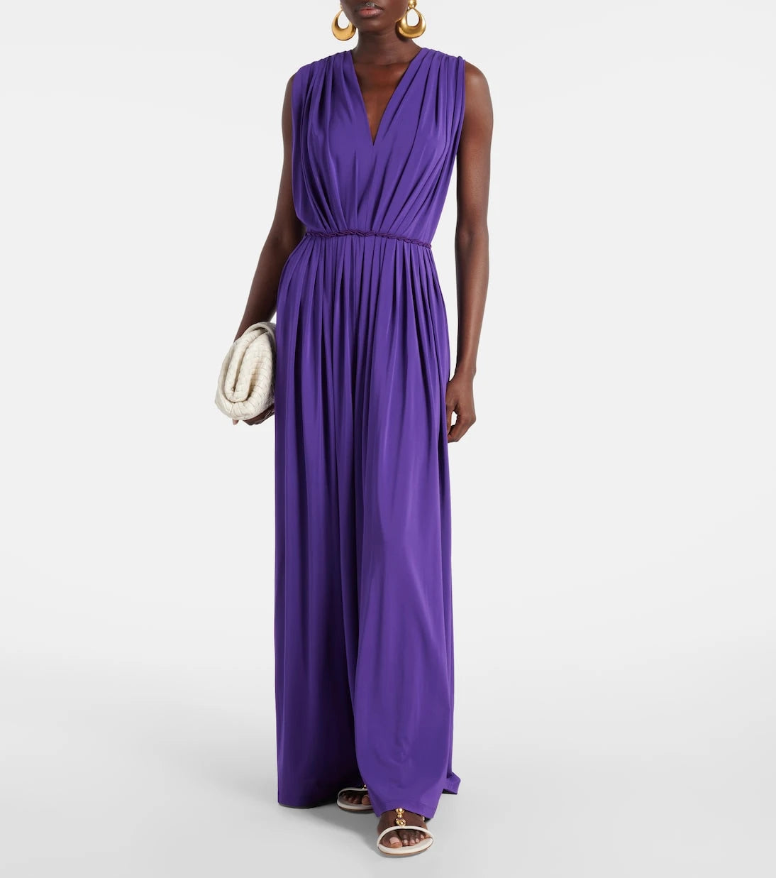 Max Mara - Walter pleated jersey maxi dress