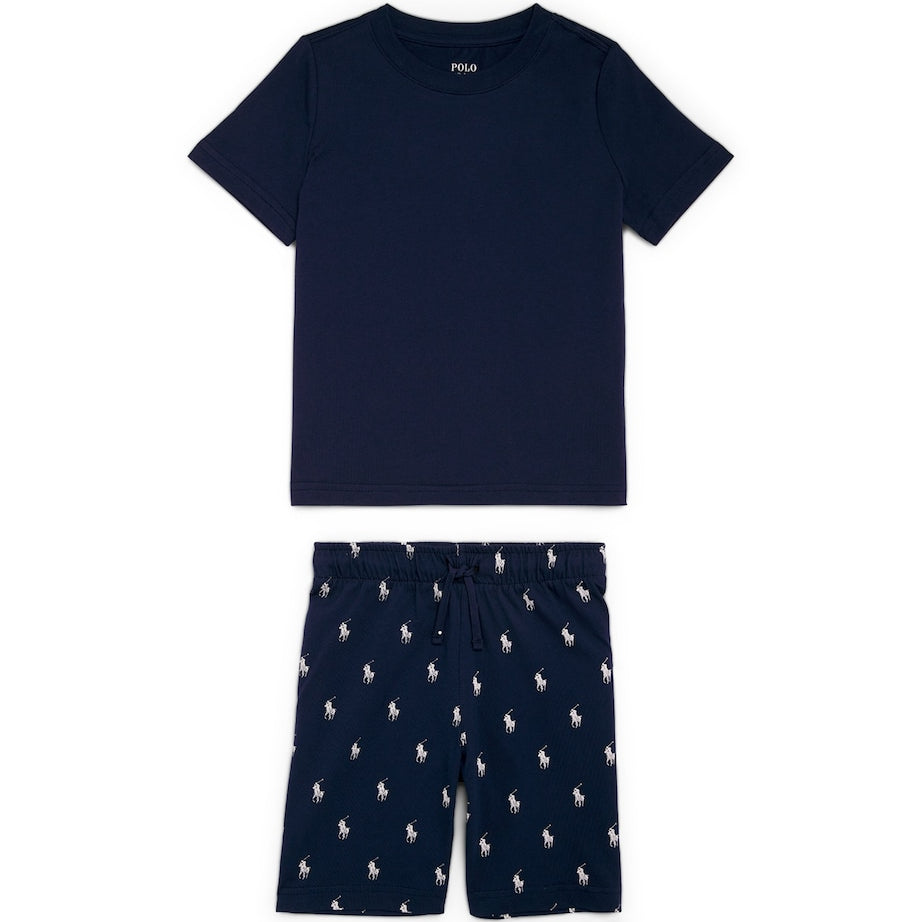 Ralph Lauren Kids Cotton T-Shirt and Shorts Set (4-7 Years)