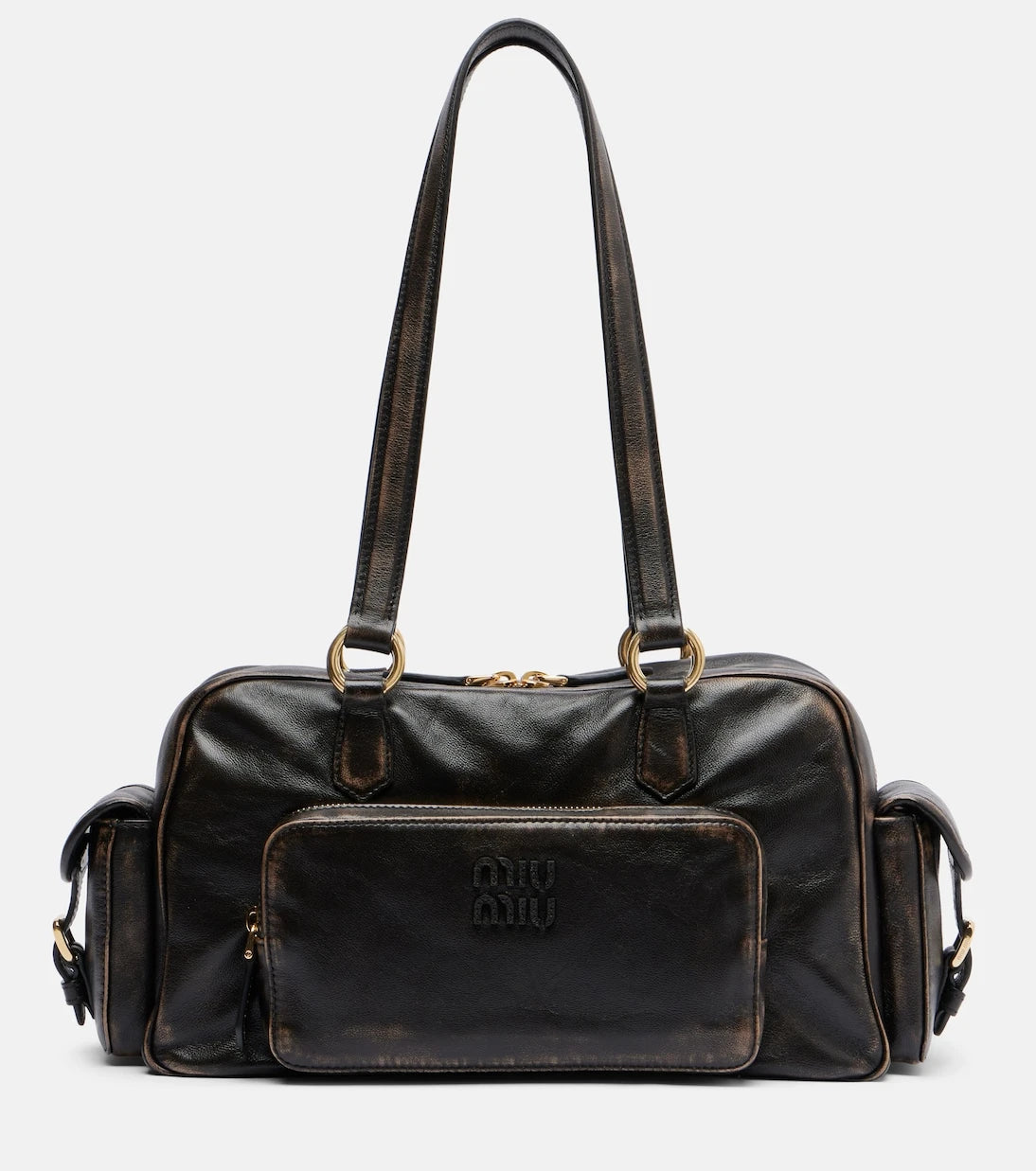 Miu Miu - Pocket leather shoulder bag
