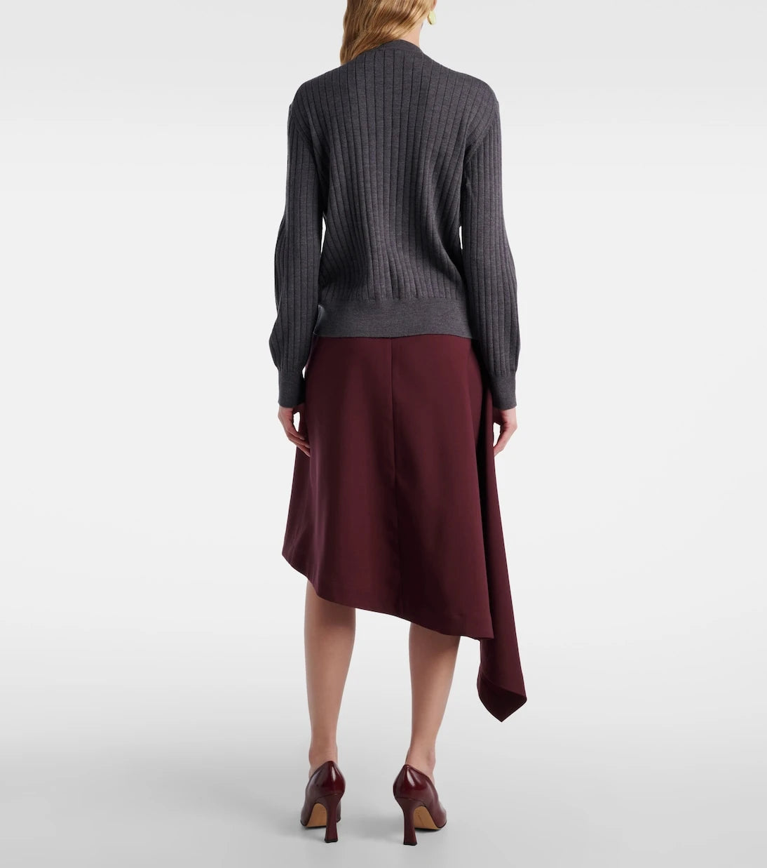 Bottega Veneta - Knot ribbed-knit wool cardigan
