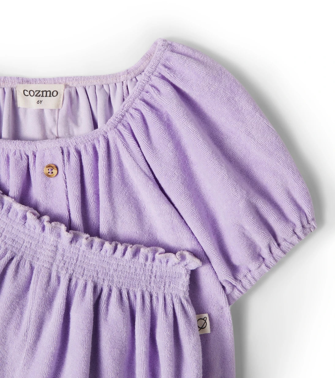 Cozmo - Judy cotton-blend terry top and shorts set
