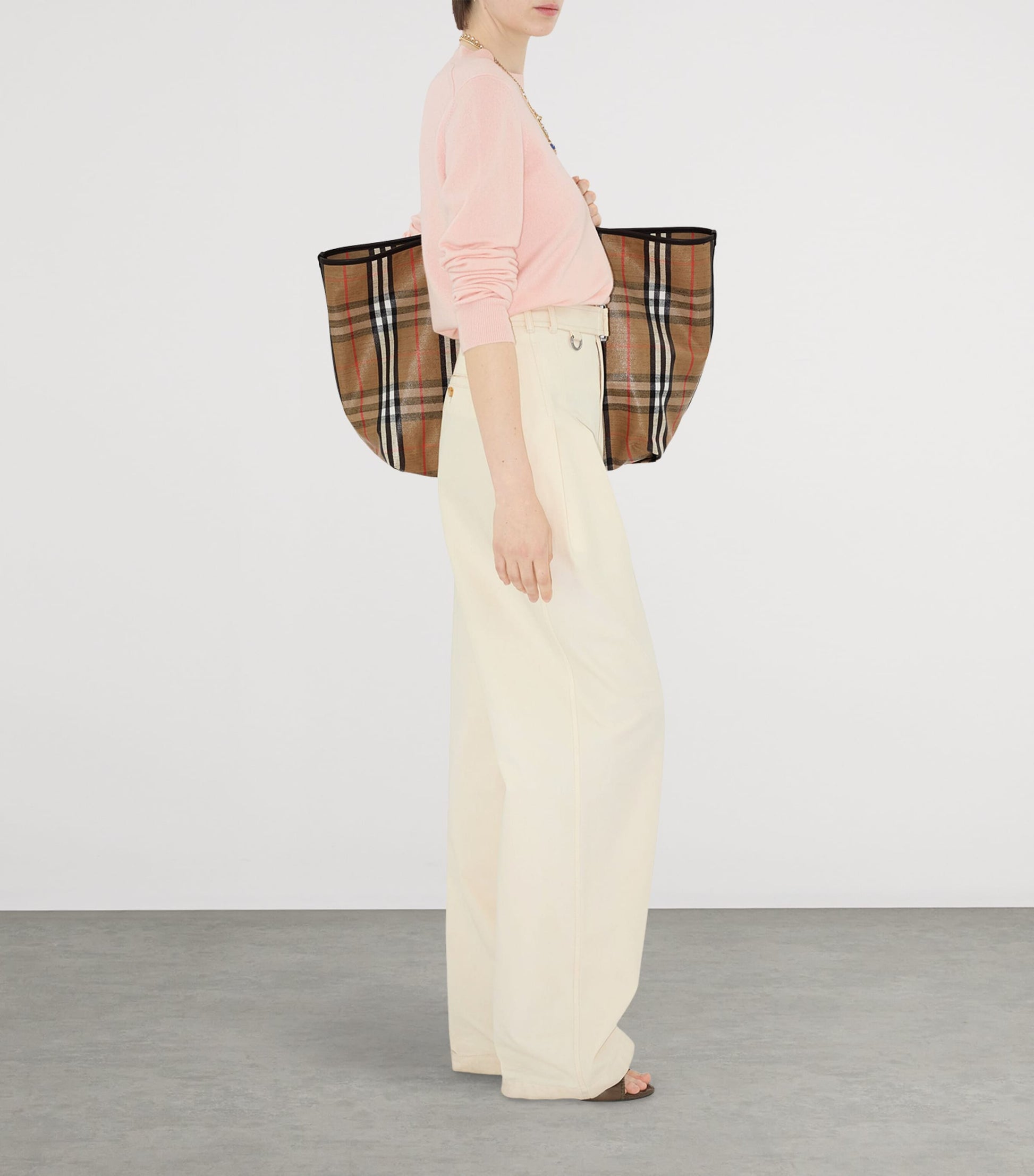 Pink Cashmere EKD-Embroidered Sweater