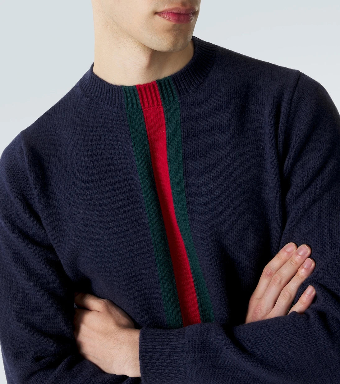 Gucci - Web Stripe wool sweater