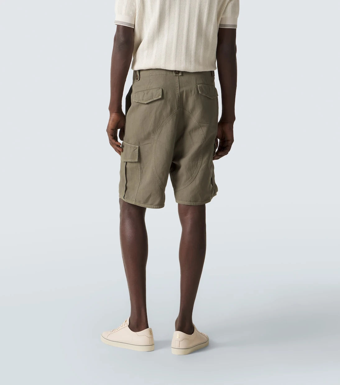 Brunello Cucinelli - Cotton and linen cargo shorts