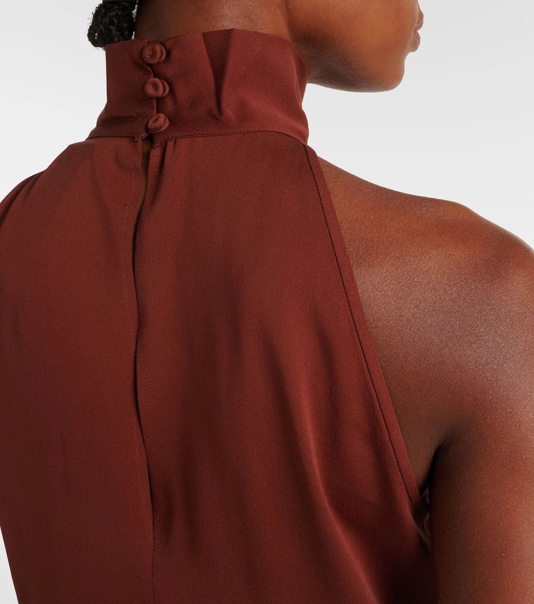 Max Mara - Memore halterneck silk top