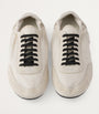 Prada Neutral Re-Nylon-Faux Suede Slip-On Sneakers