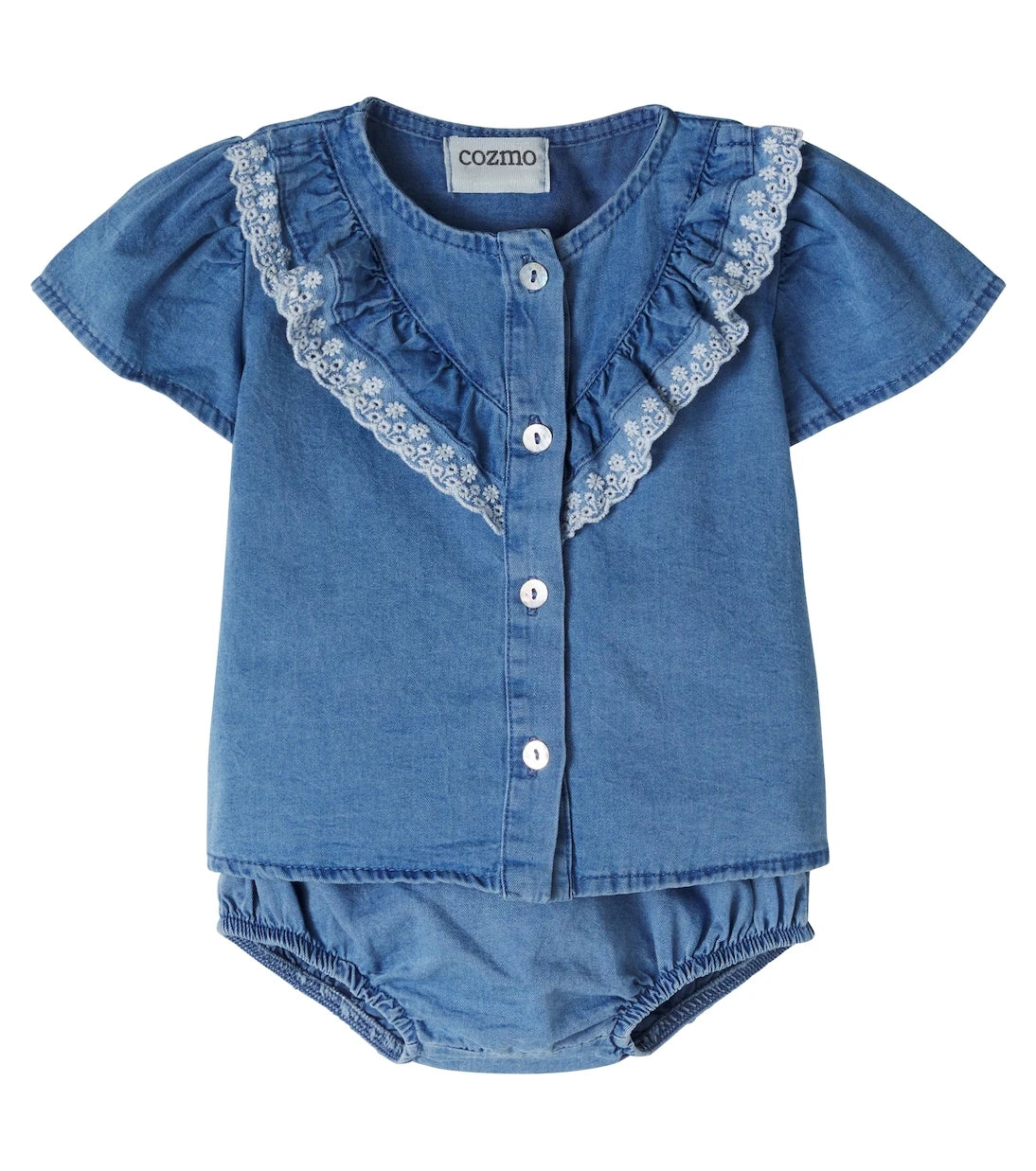 Cozmo - Baby Malva top and Tulip bloomers set