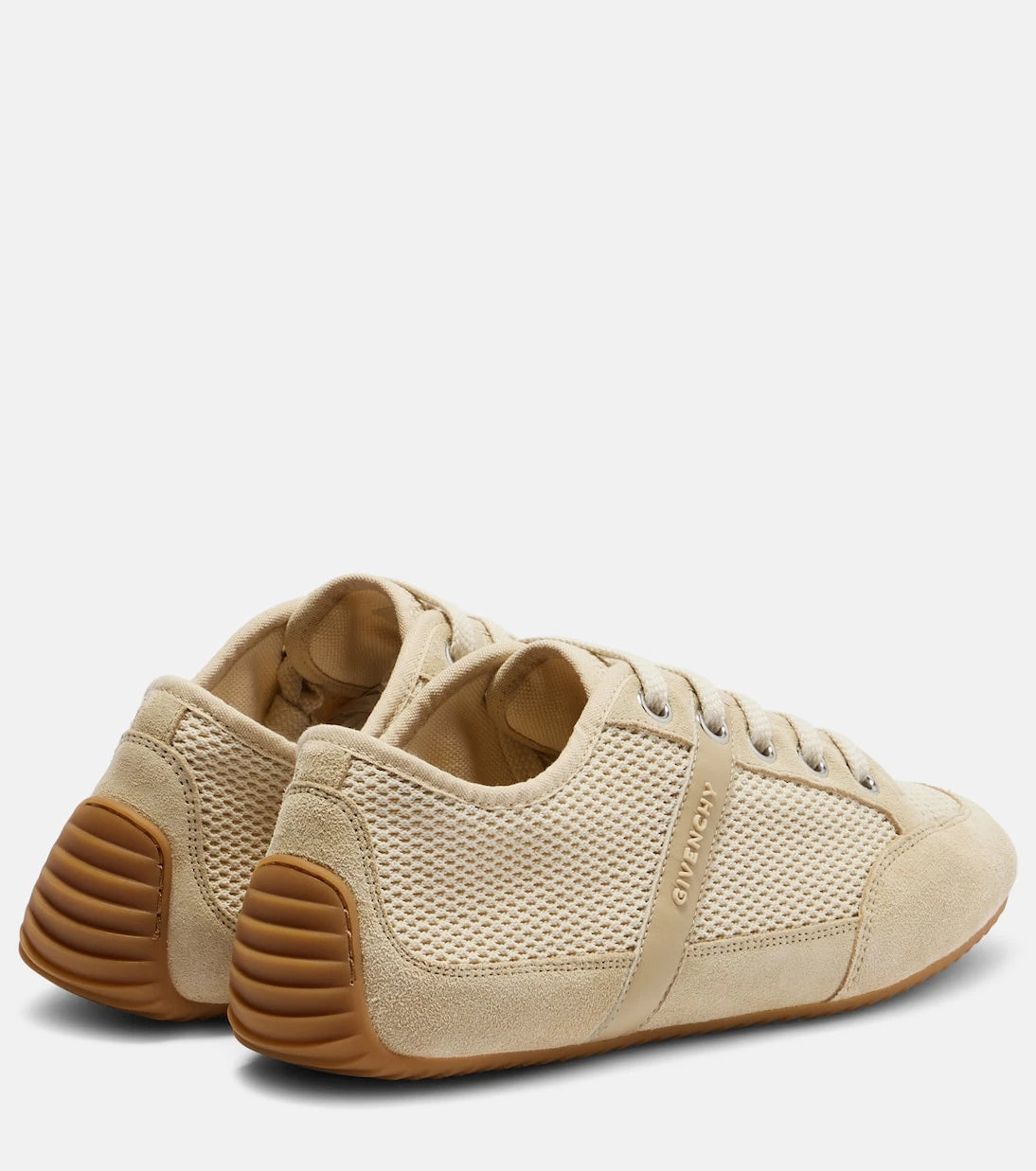 Givenchy - Slim suede-trimmed sneakers