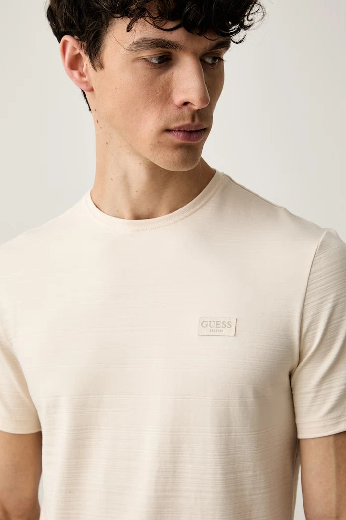 Guess pamuk ve elastanlı basic erkek tişört