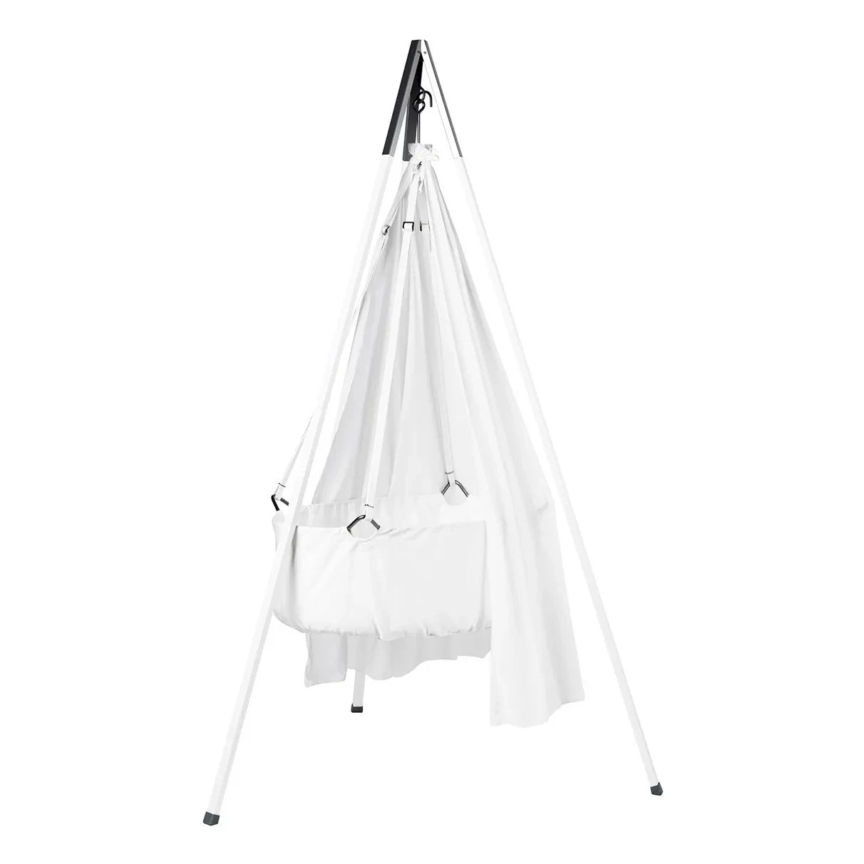 Leander - Complete cradle with stand, 83 x 50 cm | White