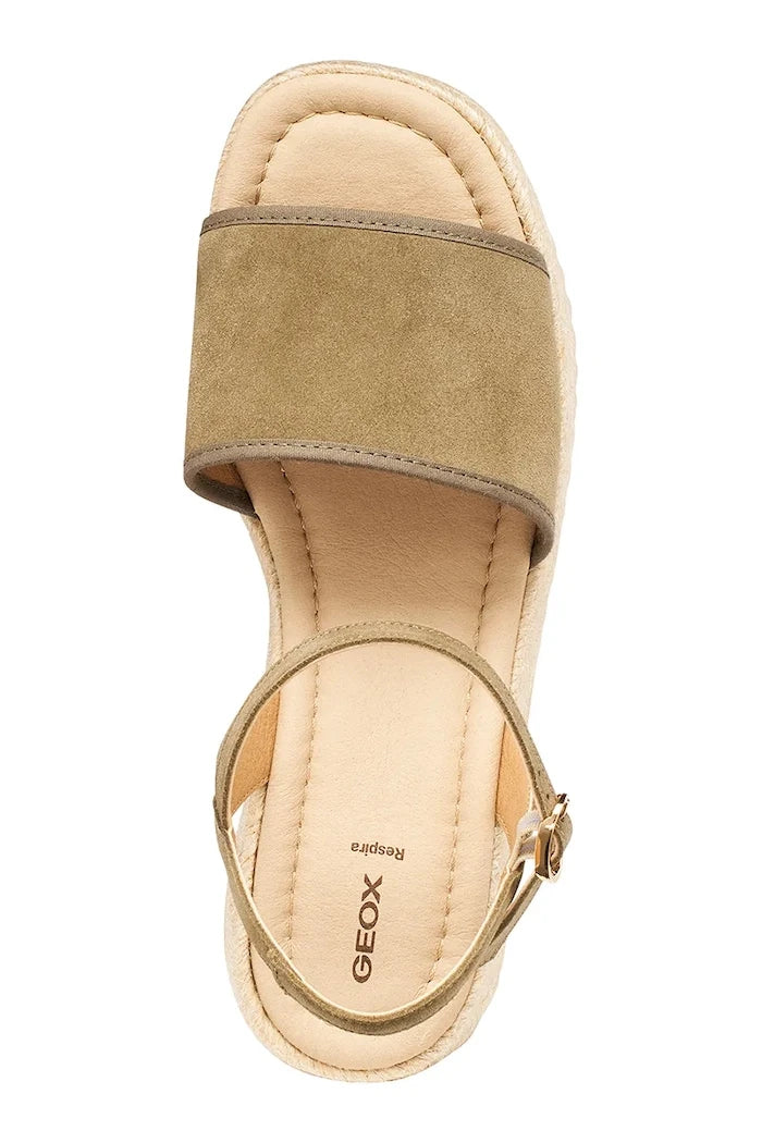 Geox Kadın Deri Sandalet Espadril D ALEMERIA