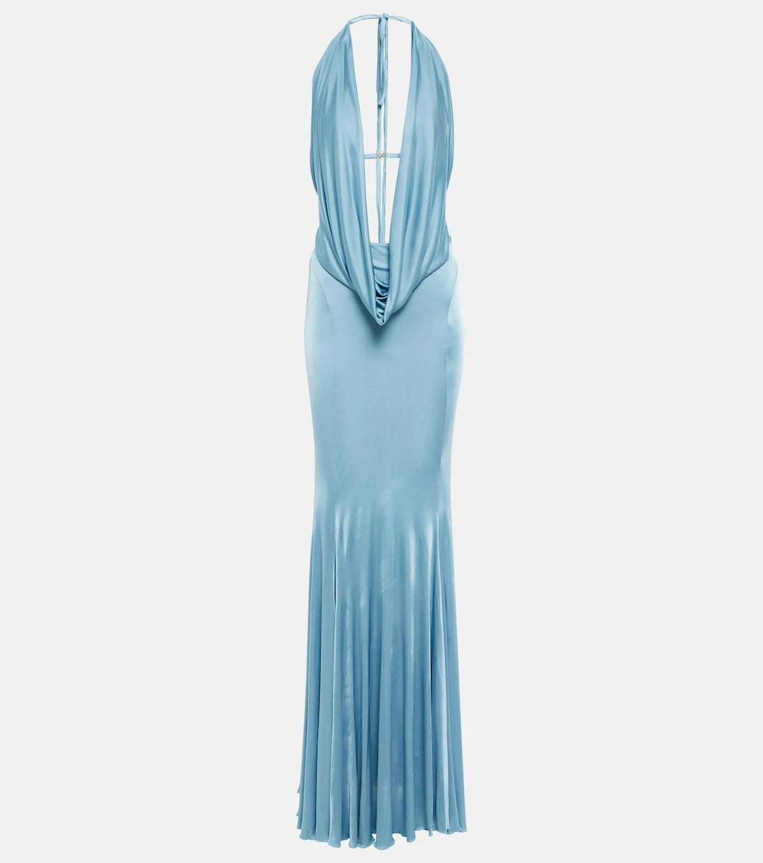 Blumarine - Open-back satin gown