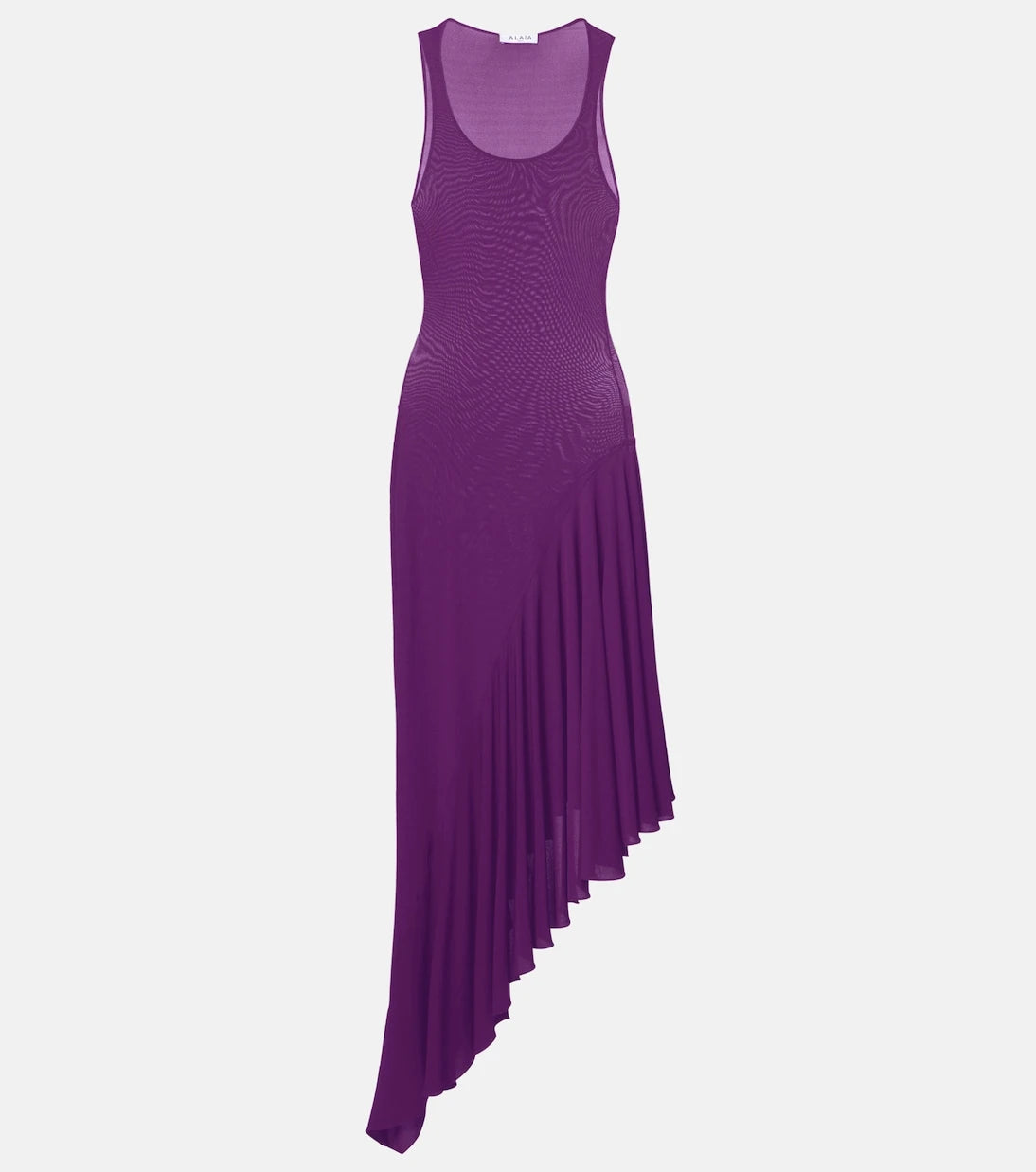 Alaïa - فستان ميدي جيرسيه غير متماثل