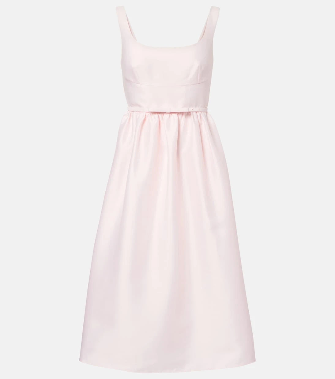 Self-Portrait - Belted taffeta midi dress