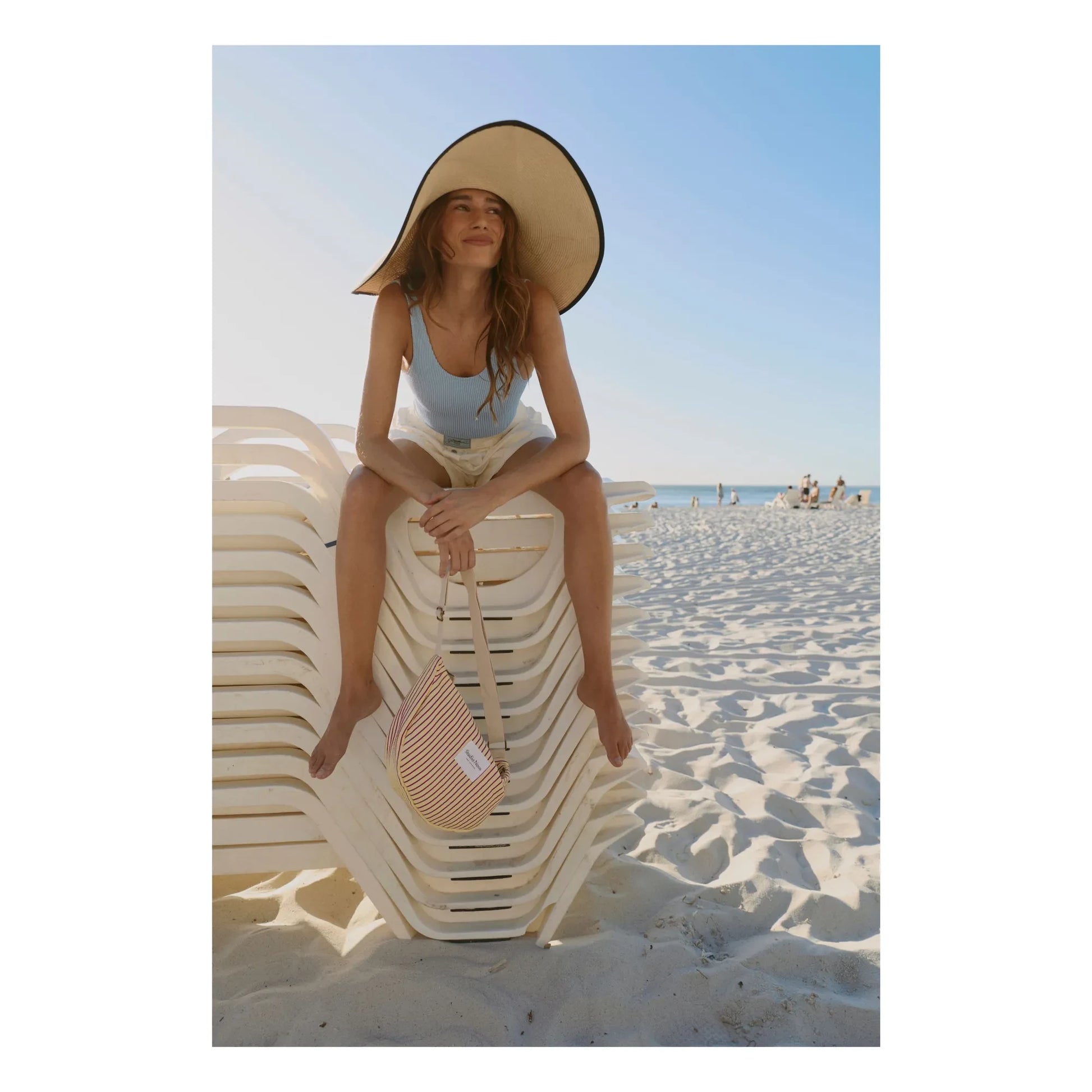 Studio Noos - Striped fanny pack | Pale yellow
