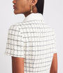 Self-Portrait Ivory Bouclé Check Mini Dress