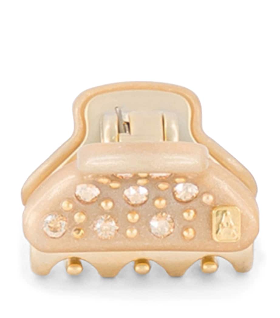 Gold-Plated Mini Claw Hair Clip