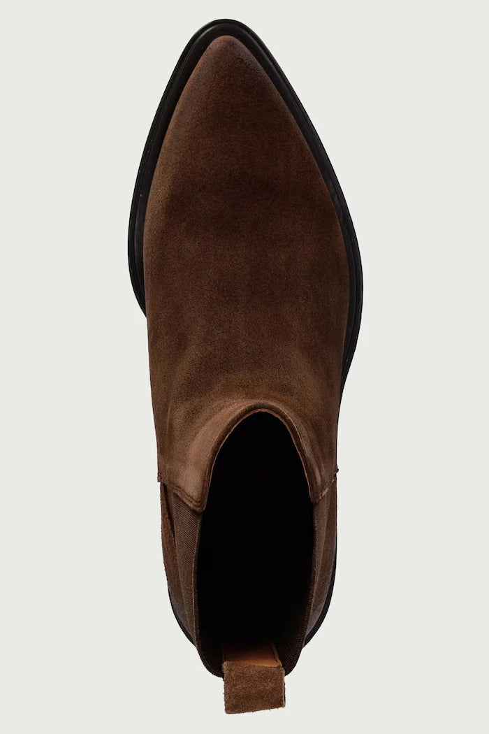 Vintage Suede kadın süet Chelsea botlar