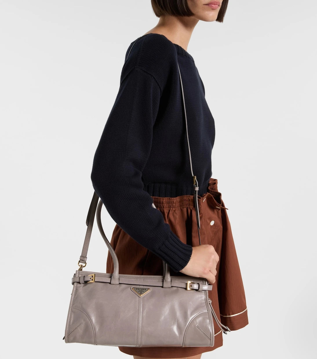 Prada - Prada Bonnie Medium leather shoulder bag
