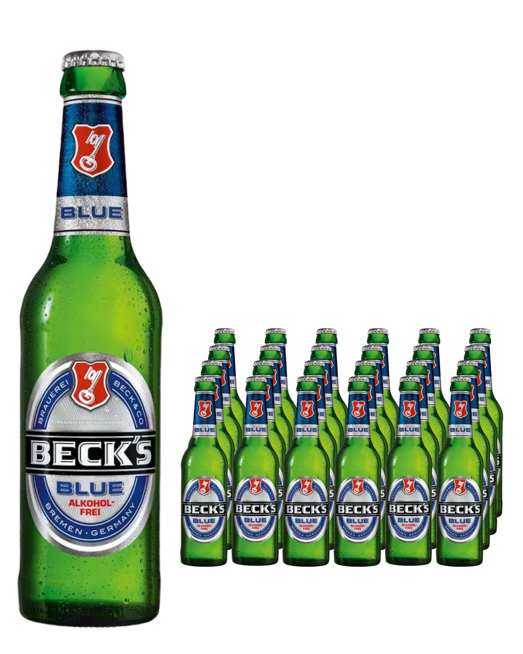 Becks Blue Alcohol Free Beer Bottle Multipack, 24 x 275 ml