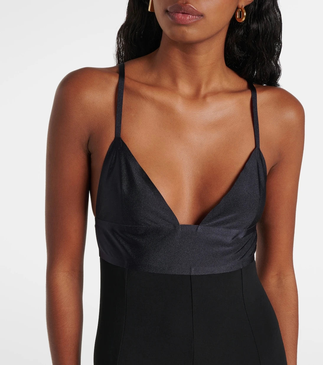 Jacquemus - Spallina jarse elbise