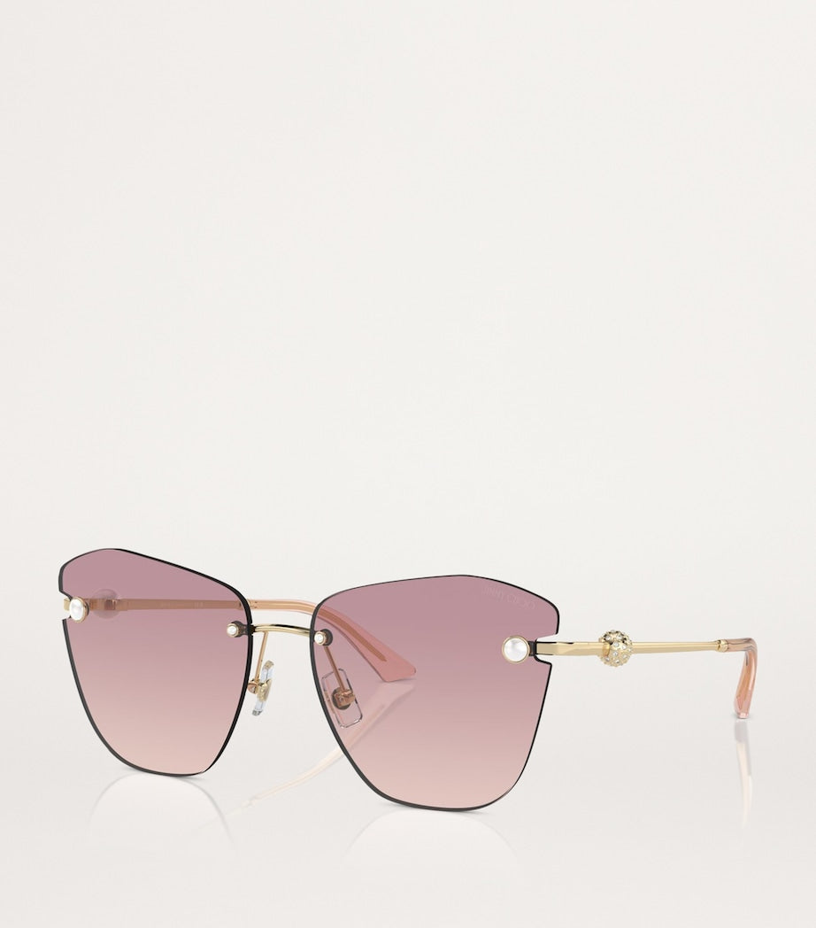 Jimmy Choo Gold Metal JC4004HB Sunglasses