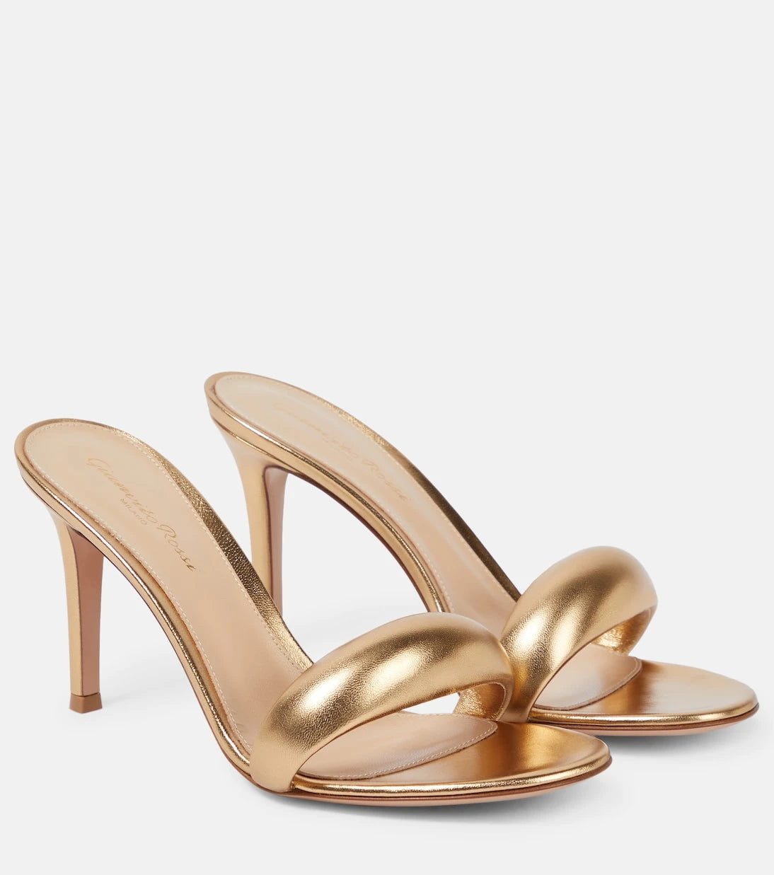 Gianvito Rossi - حذاء ميول Bijoux 85 من الجلد المعدني