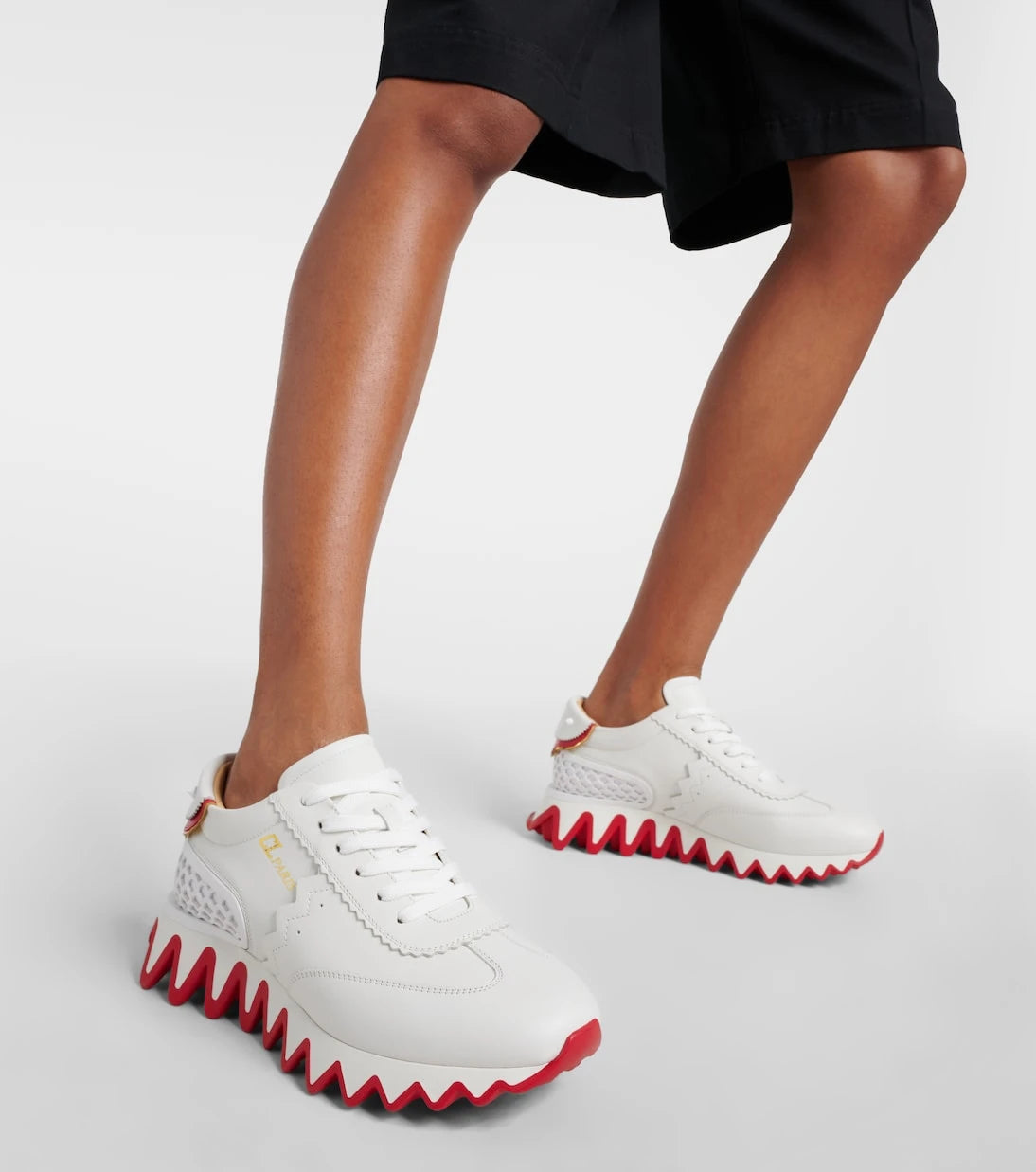 Christian Louboutin - Loubishark leather sneakers