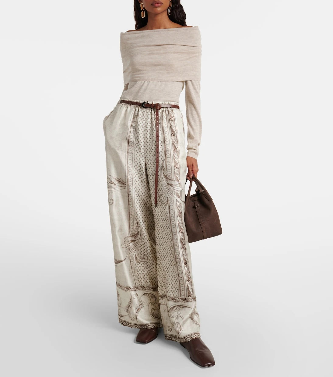 Max Mara - Faretra off-shoulder cashmere sweater
